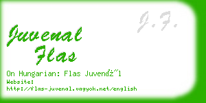 juvenal flas business card